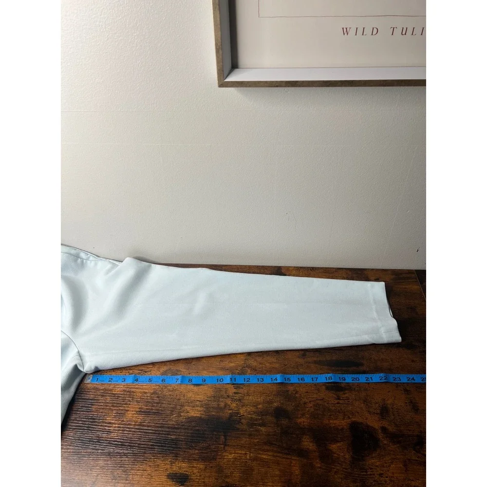 Aritzia Babaton Conan Cropped Pull-On Pants Light Blue Trousers 8 Career Office